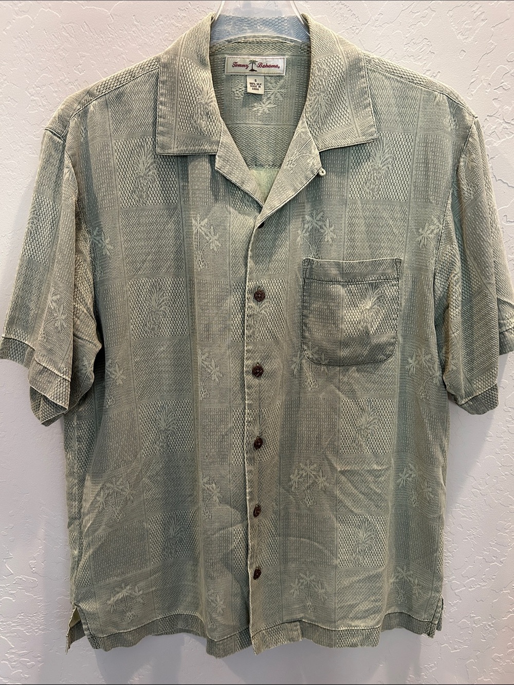 Tommy Bahama men’s s/s silk shirt, size S